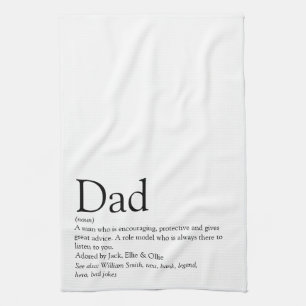 Paño De Cocina La mejor definición de papá del mundo