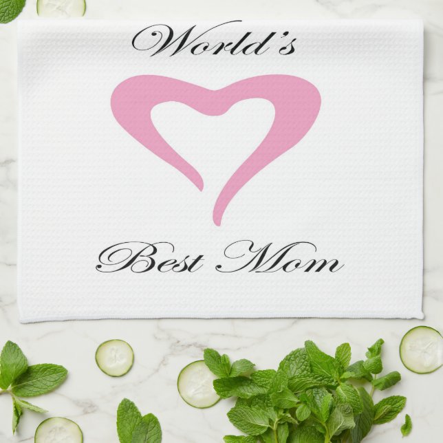 Paño De Cocina La mejor mamá del mundo (Doblado)