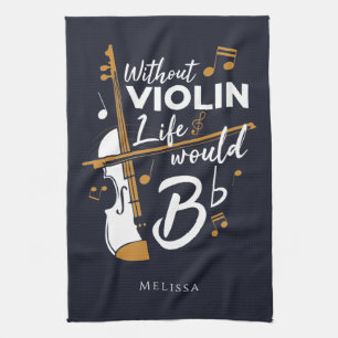 Paño De Cocina La Mordaza Violinista Sin Vida Violenta Se Desmoro