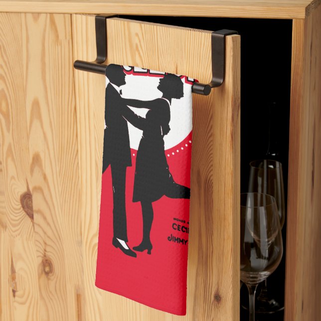 Paño De Cocina La música original de la Hoja de Baile Charleston  (Pliegue de tercios)