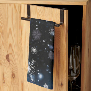 Paño De Cocina La Navidad de SlipperyJoe invernal mágica pacífica