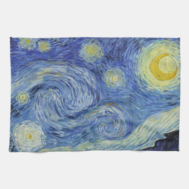 Paño De Cocina La noche estrellada de Van Gogh (Horizontal)