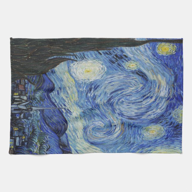 Paño De Cocina La noche estrellada de Vincent Van Gogh (Horizontal)