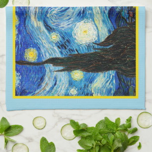 Paño De Cocina La noche estrellada de Vincent Van Gogh