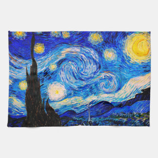Paño De Cocina La noche estrellada de Vincent Van Gogh