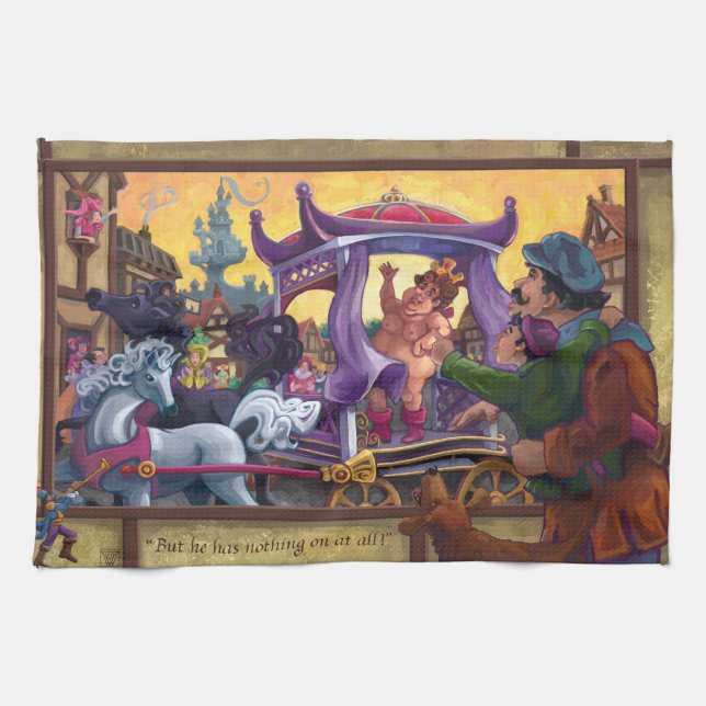 Paño De Cocina La nueva ropa del emperador (Horizontal)