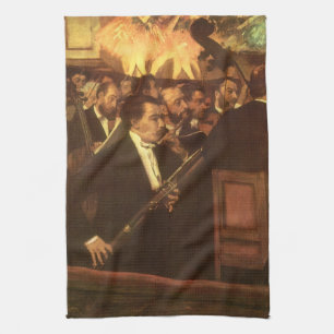 Paño De Cocina La Orquesta de la Ópera de Edgar Degas, Arte Antig