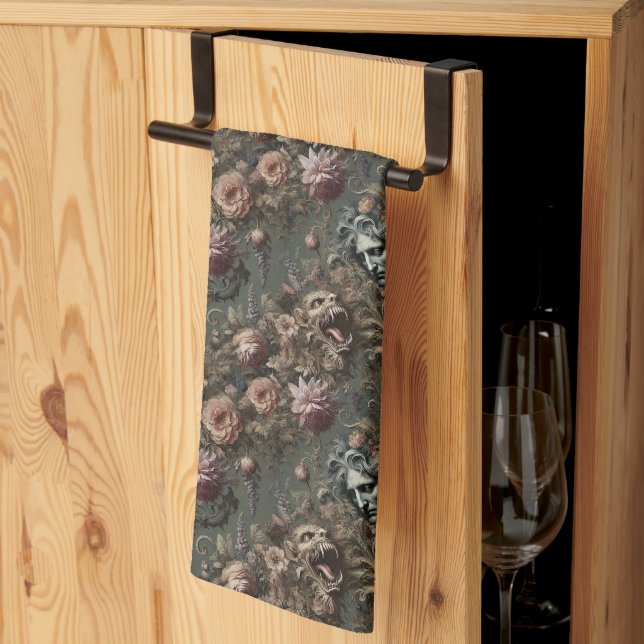 Paño De Cocina La paradoja del guardián - Victoriano gótico (Pliegue de tercios)