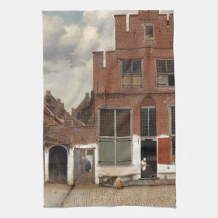 Paño De Cocina La pequeña calle de Juan Vermeer