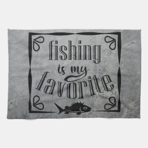 Paño De Cocina La pesca es mi cita favorita