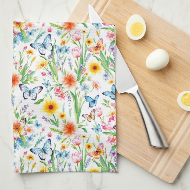 Paño De Cocina La primavera llegó (Doblado Cuarto)