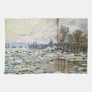Paño De Cocina La ruptura del hielo de Claude Monet