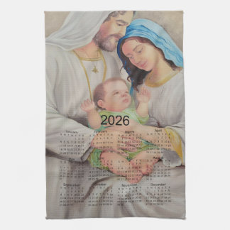 Paño De Cocina La Sagrada Familia: Amor Divino Calendario 2026