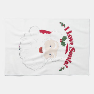 Paño De Cocina ¡La Santa I Vintage ama a Santa!