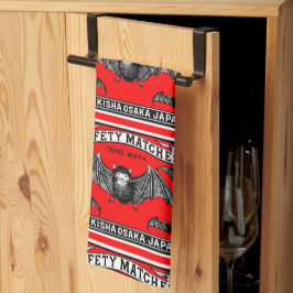 Paño De Cocina La seguridad japonesa coincide con los murciélagos