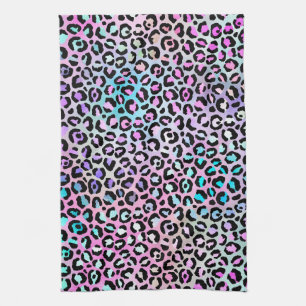Paño De Cocina La Serie Iridescente Leopardo Diseño 12