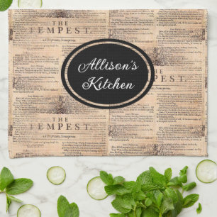 Paño De Cocina La Tempest Shakespeare La Cocina Personalizada