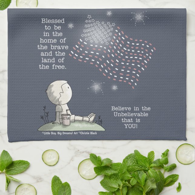 Paño De Cocina La tierra de los libres (Doblado)