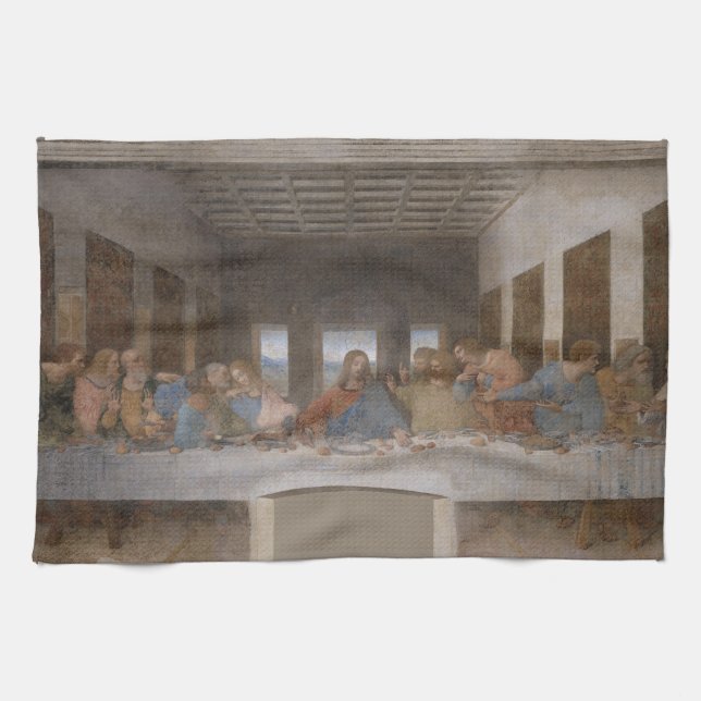 Paño De Cocina La última cena de Leonardo da Vinci (Horizontal)