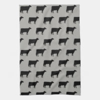 La vaca de Holstein siluetea negro y gris del
