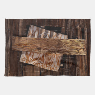 Paño De Cocina La ventana de la vieja casa de madera