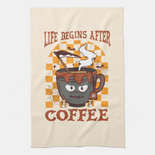 Paño De Cocina La vida comienza después del café