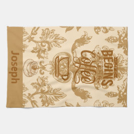 Paño De Cocina La vida empieza con el café