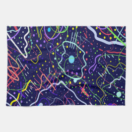 Paño De Cocina La vida en el espacio