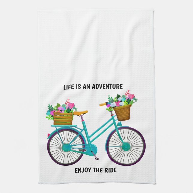 Paño De Cocina La vida es una aventura (Vertical)