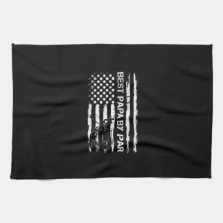 Paño De Cocina La vieja bandera estadounidense de los hombres es 