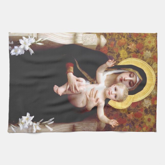 Paño De Cocina La Virgen de los Lirios (Horizontal)