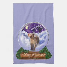 Paño De Cocina Labrador Recuperador Navidades