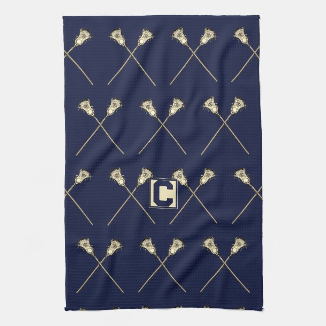 Paño De Cocina Lacrosse Navy Sports Towel (Vertical)