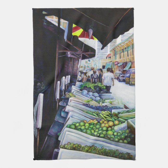 Paño De Cocina Lado más claro de la calle Lavender, Singapur (Vertical)