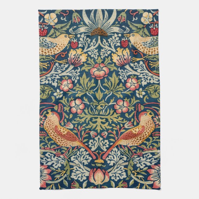 Paño De Cocina Ladrón de fresa por William Morris (Vertical)