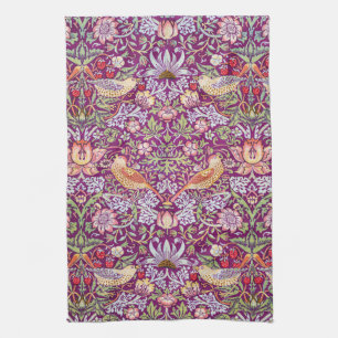 Paño De Cocina Ladrón de fresa rojo, William Morris