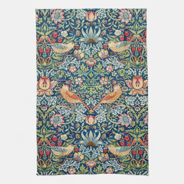 Paño De Cocina Ladrón de fresas, William Morris (Vertical)