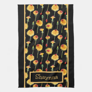 Paño De Cocina Ladybugs y Dandelions