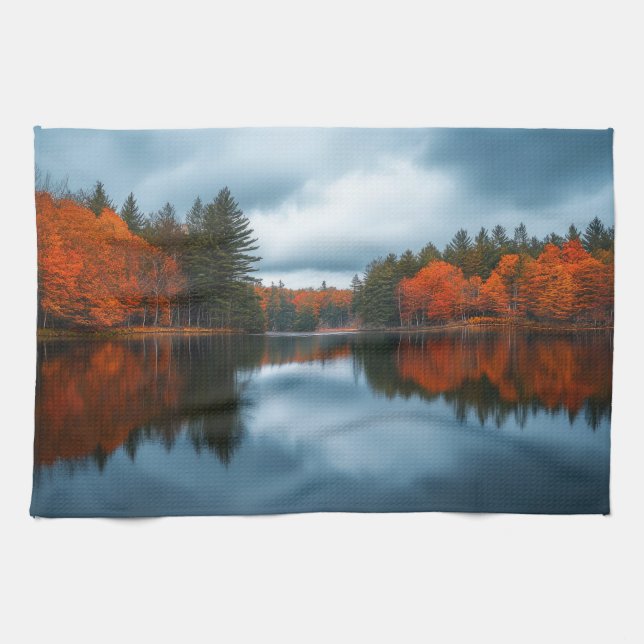 Paño De Cocina Lago de Otoño (Horizontal)