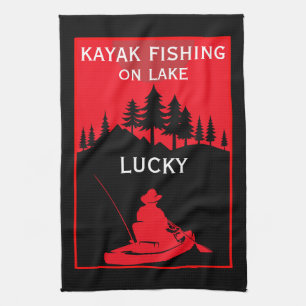 Paño De Cocina Lago Kayak Y Pesca De Río
