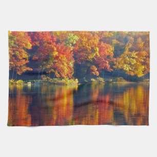 Paño De Cocina Lago Otoño