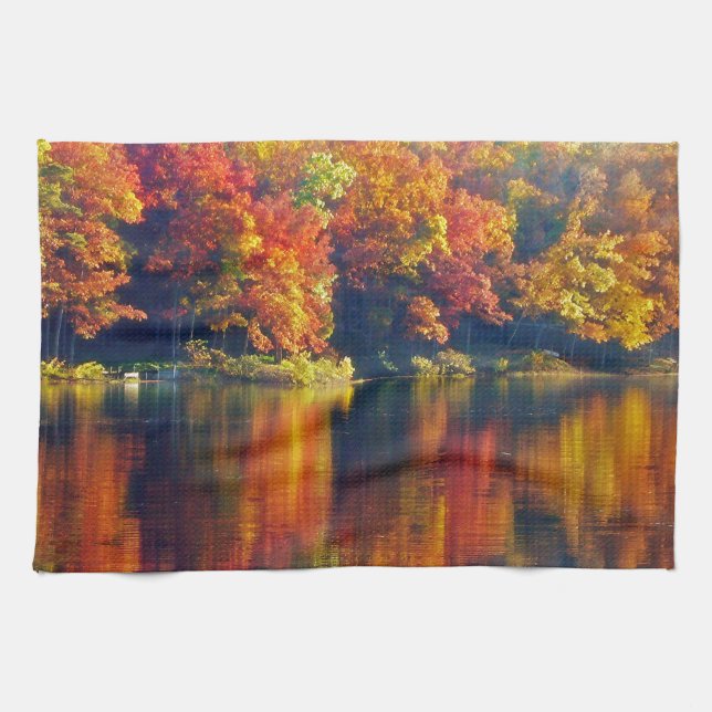 Paño De Cocina Lago Otoño (Horizontal)