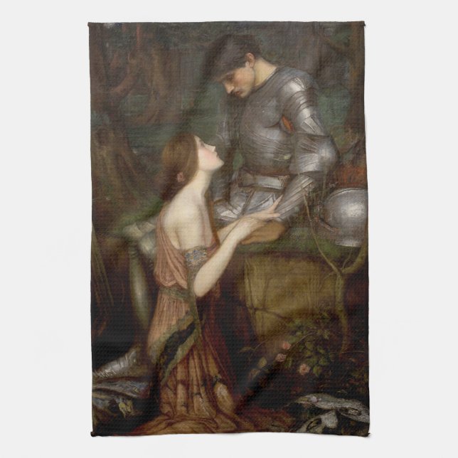 Paño De Cocina Lamia y el soldado de John William Waterhouse (Vertical)