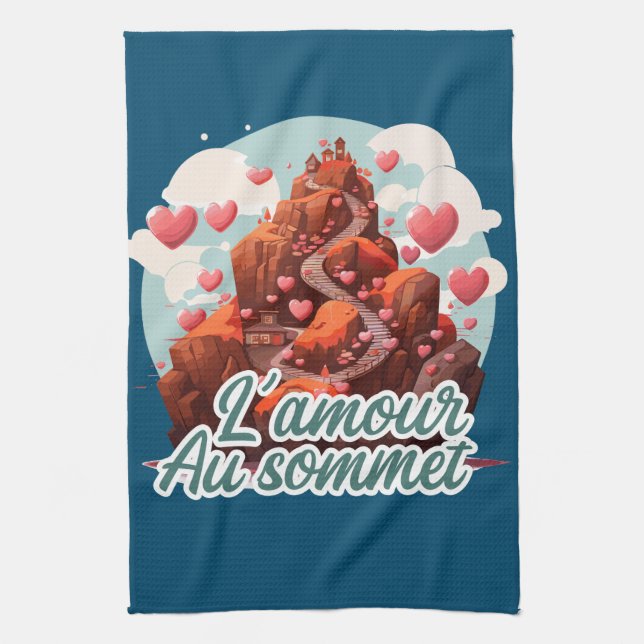 Paño De Cocina L'amour au sommet (Vertical)
