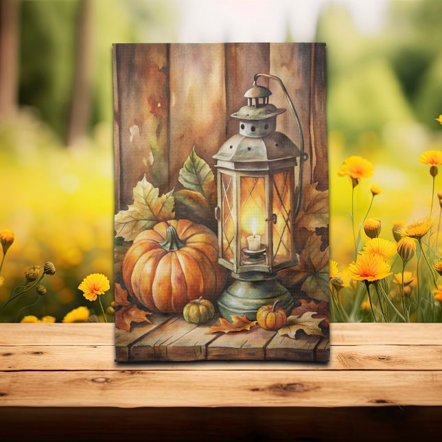 Paño De Cocina Lamp and Pumpkins Fall (Subido por el creador)