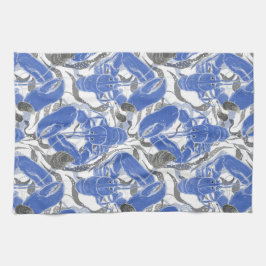 Paño De Cocina Langostas azules en la costa