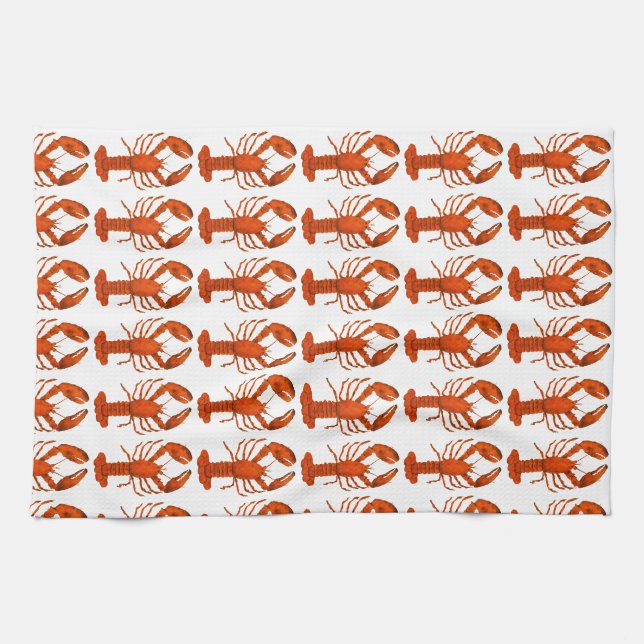 Paño De Cocina Langostino Rojo (Horizontal)