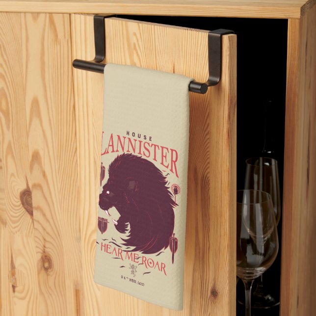 Paño De Cocina Lannister de la Casa - Escúchame Roar (Pliegue de tercios)