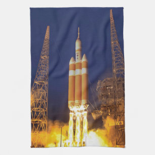 Paño De Cocina Lanzamiento del cohete de la nave espacial Orion d