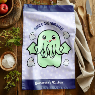 Paño De Cocina Las almas son deliciosas y bonitas Cthulhu